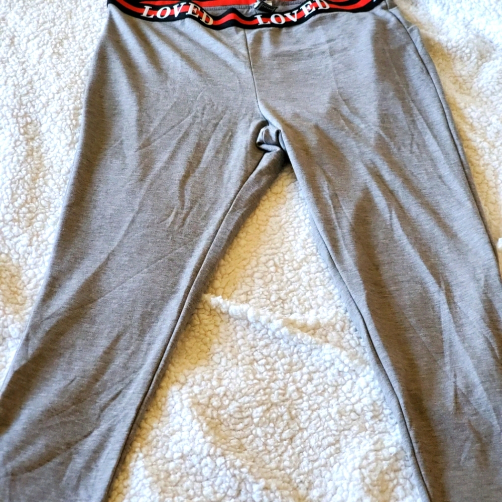 Forever 21 Plus Size Gray Cotton Leggings
